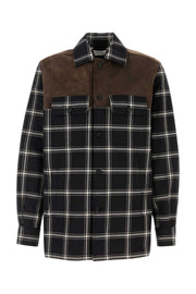Alexander Mcqueen Men Embroidered Cotton Shirt