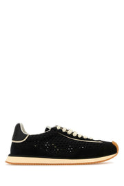Dolce & Gabbana Men Black Fabric Dg Cushion Sneakers