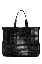 Dolce & Gabbana Men Black Mesh Shopping Bag