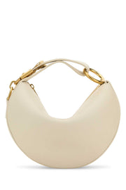 Burberry Women Ivory Leather Knight Arc Handbag