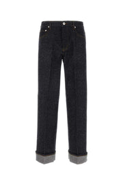 Burberry Men Melange Blue Denim Jeans