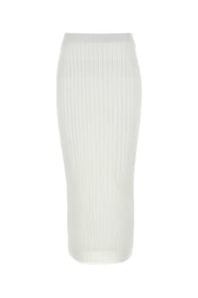 Sportmax Women White Organza Album1234 Skirt