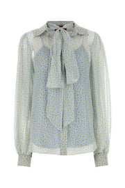 Gucci Women Printed Chiffon Shirt