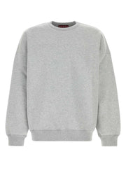 Gucci Men Grey Cotton Blend Oversize Sweatshirt