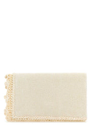 Jw Anderson Women Ivory Crochet Clutch