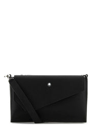 Montblanc Men Black Leather Crossbody Bag