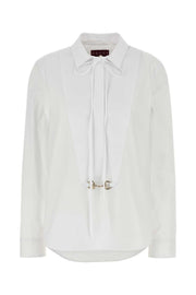 Gucci Women White Poplin Shirt