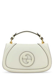 Gucci Women Ivory Leather Gucci Blondie Handbag