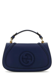 Gucci Women Blue Leather Gucci Blondie Handbag