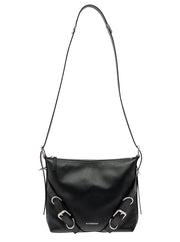 Givenchy Men 'Voyou' White Crossbody Bag With Logo And Buckle Detail In Leather Man