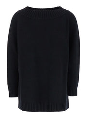Max Mara Women 'Radames' Black Sweater With Boat Neckline In Wool And Cashmere Woman