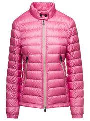 Moncler Grenoble Women 'Walibi' Pink Down Jacket With Logo Patch In Polyamide Woman