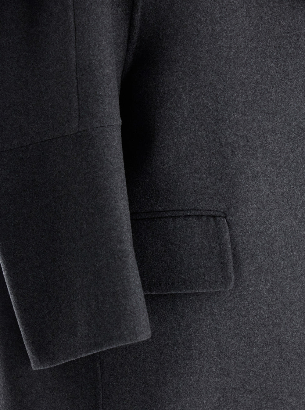 Max Mara Women 'Asburgo' Grey  Coat With Notched Revers In Virgin Wool Blend Woman