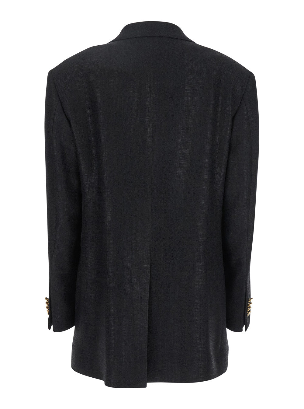 Tagliatore Women Black Jacket With Pointed Lapels And Front Pockets In Viscose Blend Woman