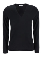 Max Mara Women Black V-Neck Sweater In Cashmere Woman