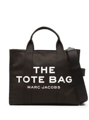 Marc Jacobs Women Tote Bag 'The Medium Tote' With Contrast Logo Print In Black For Women