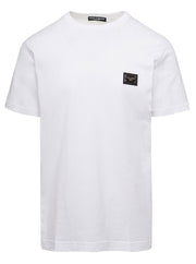 Dolce & Gabbana Men Crew Neck 'Logo' White T-Shirt With Tag For Men