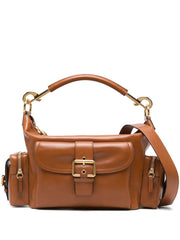 Chloe Women Shiny Leather Camera Bag