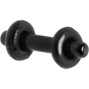 12G Black Acrylic Plug Set