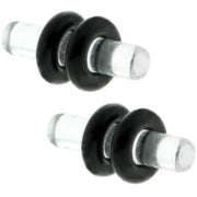8G Clear Acrylic Plug Set of 2