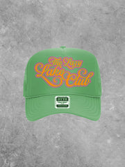 Underground Original Design: Lazy Lake Days Club, Pink & Orange Summer Trucker Hat