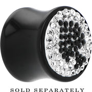 5/8G Crystal Black Spade Saddle Plug