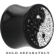 5/8G Crystal Ying Yang Saddle Plug