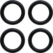 00G Black Rubber O-Ring 4-Pack