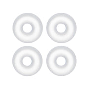14G Clear Rubber O-Ring 4-Pack