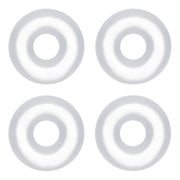 12G Clear Rubber O-Ring 4-Pack