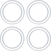 1/2 Clear Rubber O-Ring 4-Pack