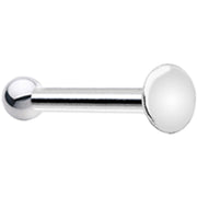 Sterling Silver 2mm Flat Disc Nose Bone