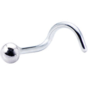 Sterling Silver 2mm Ball Nose Ring