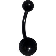 Black Anodized Titanium Belly Ring