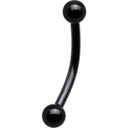16G Black Electro Titanium Eyebrow Ring