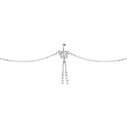 Clear Striking Gem Butterfly Belly Chain