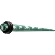 4G Teal White Acrylic Playboy Rabbit Head Taper