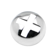 Surgical Steel 6mm Dermal Anchor Screw Top
