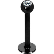 16G Black Gem Titanium Labret Monroe