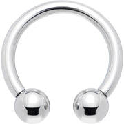 12G Internally Threaded Horseshoe Circular Barbell - 1/2 5mm
