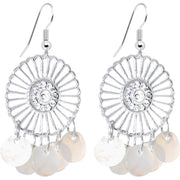 Silver Shade and Hammershell Earrings