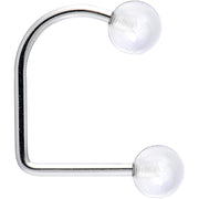 16G Clear Acrylic Ball Lippy Loop Labret