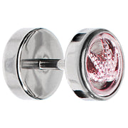 Anodized Titanium Pink Pot Leaf Cheater Plug