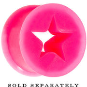 5/8 Pink Star Silicone Flexible Tunnel