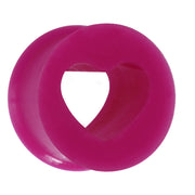 5/8 Purple Heart Silicone Flexible Tunnel