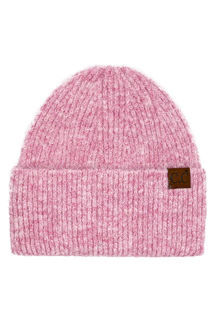 C.C Mohair Feel Wide Cuff Beanie
