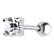 16G 5mm Clear CZ Round Cartilage Tragus Earring