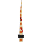 6G Plaid Cherry Acrylic Taper