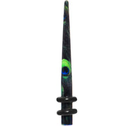 8G Peacock Feathers Acrylic Taper