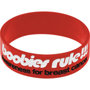 Red Black I Love Motor Boating Breast Cancer Bracelet